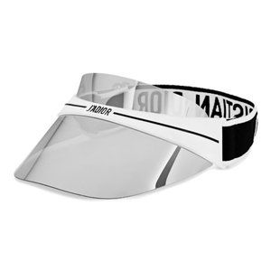 CHRISTIAN DIOR CLUB VISOR WHITE BLACK mirror